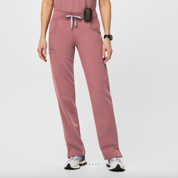Figs Pants - FIGS Women's Kade Cargo Scrub Pants Mauve Pink - Small